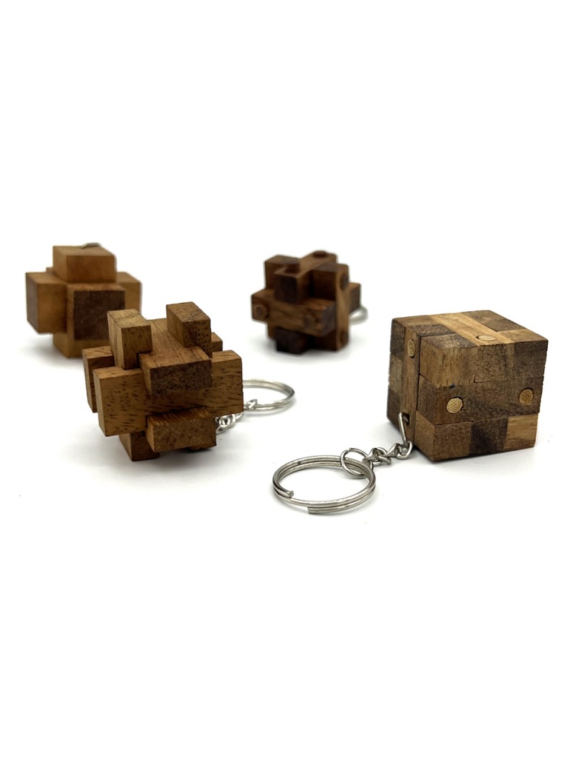 Porte-clés mini contrax - JBD Casse-têtes en bois