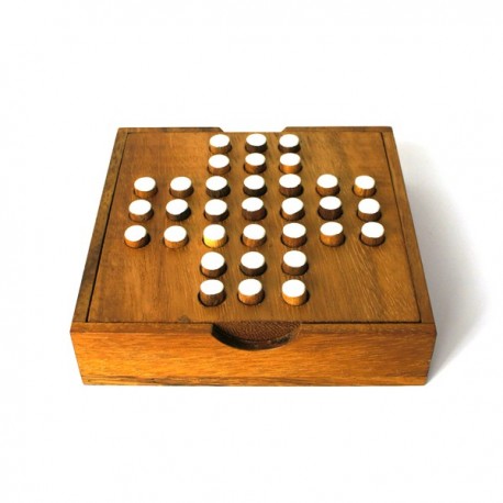 Jeu de Solitaire en bois