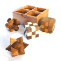 Coffret 4 jeux en Bois