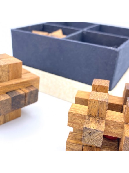 Coffret 4 casse-tête en bois
